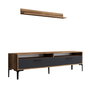 Hanah Home Istanbul Mueble para TV Nogal y Antracita